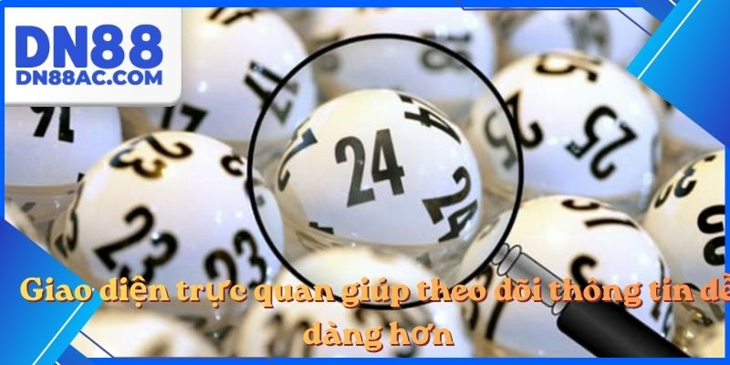 Giao diện trực quan giúp theo dõi thông tin dễ dàng hơn